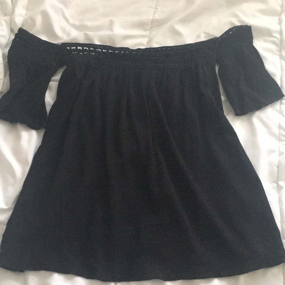NWT black off the shoulder top